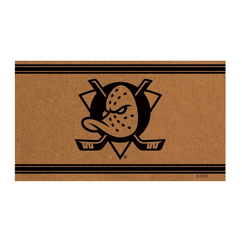 Anaheim Ducks 28" x 16" Primary Logo Outdoor Coir Entryway Mat