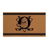 Anaheim Ducks 28" x 16" Primary Logo Outdoor Coir Entryway Mat