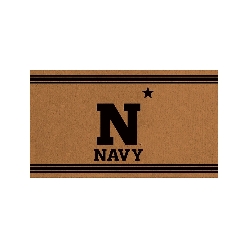 Navy Midshipmen 28" x 16" Primary Logo Outdoor Coir Entryway Mat