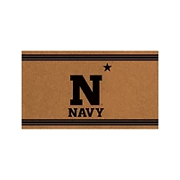 Navy Midshipmen 28" x 16" Primary Logo Outdoor Coir Entryway Mat