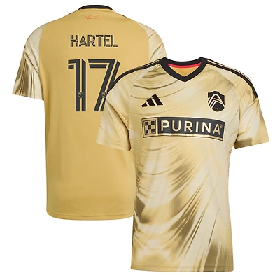 Men's adidas Marcel Hartel Yellow St. Louis CITY SC 2026 The Tina Turner Kit Replica Jersey