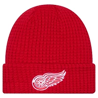 Men's New Era  Red Detroit Red Wings Waffle Cuffed Knit Hat