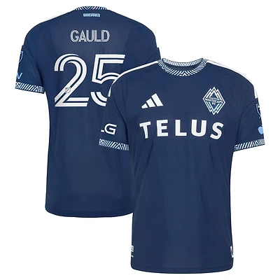 Men's adidas Ryan Gauld Deep Sea Blue Vancouver Whitecaps FC 2026 The Coastal Jersey On-Field Authentic Patch Jersey