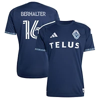 Men's adidas Sebastian Berhalter Blue Vancouver Whitecaps FC 2026 The Coastal Jersey Replica Jersey