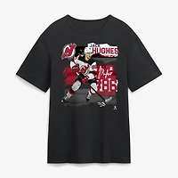 Men's Jack Hughes Black New Jersey Devils Fresh Ice T-Shirt