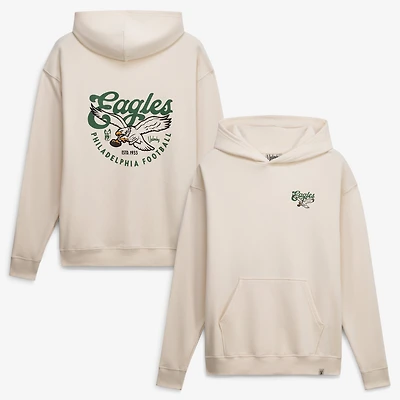 Men's Cream Underdog Apparel x Philadelphia Eagles Retro Graphic Hoodie
