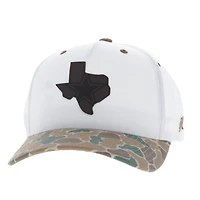 Men's HOOey  White/Camo Dallas Cowboys State Adjustable Trucker Hat