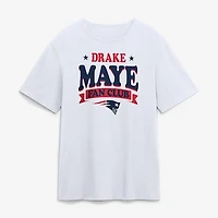 Men's White New England Patriots Drake Maye Fan Club T-Shirt