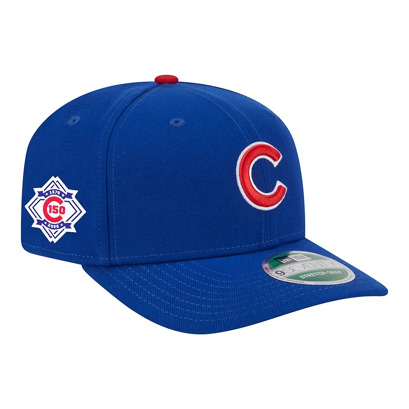 Men's New Era Royal Chicago Cubs 150th Anniversary 9SEVENTY Adjustable Hat