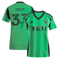 Women's adidas Owen Wolff Green Austin FC 2025 The Heartbeat Kit Replica Jersey