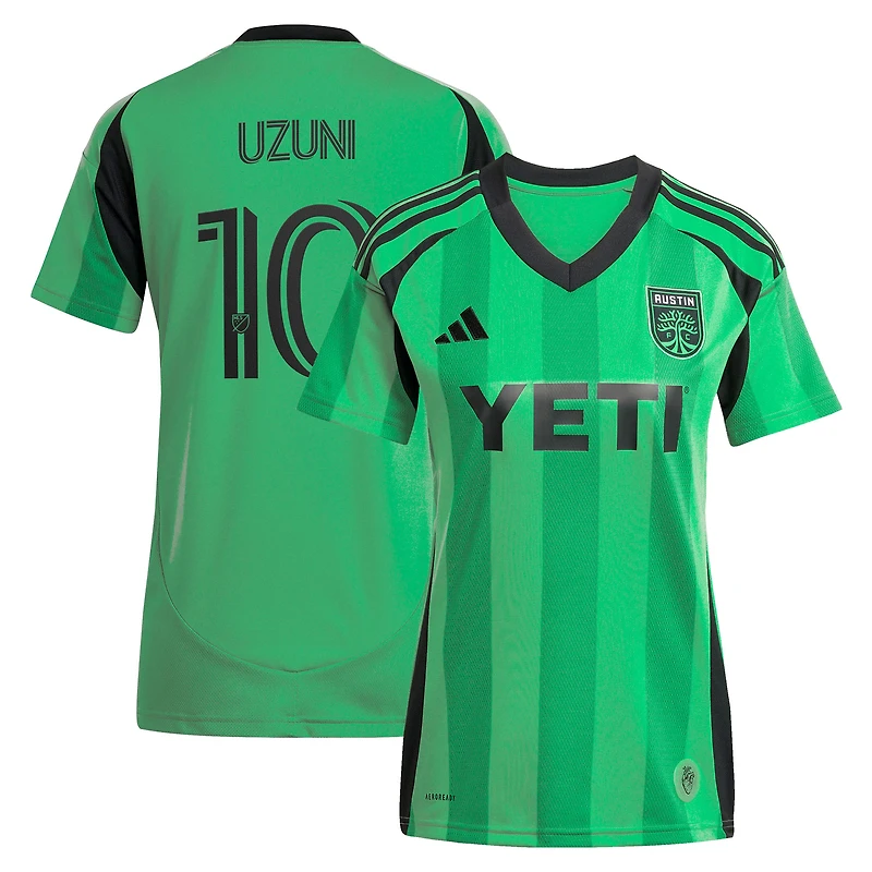 Women's adidas Myrto Uzuni Green Austin FC 2025 The Heartbeat Kit Replica Jersey