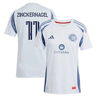 Women's adidas Philip Zinckernagel Light Blue Chicago Fire 2025 The Municipal Kit Replica Jersey