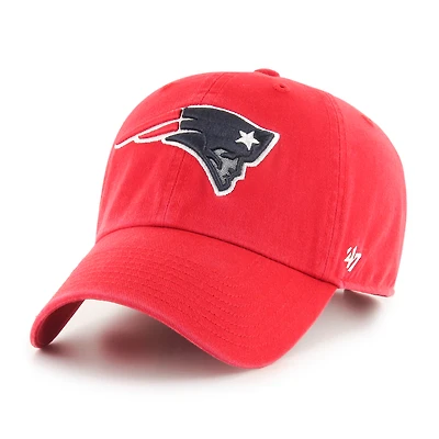 Preschool '47  Red New England Patriots Clean Up Adjustable Hat