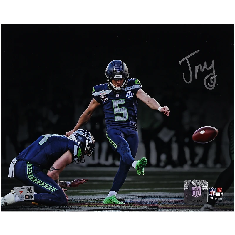Jason Myers Seattle Seahawks Autographed Super Bowl LX Champions 8" x 10"  Photograph