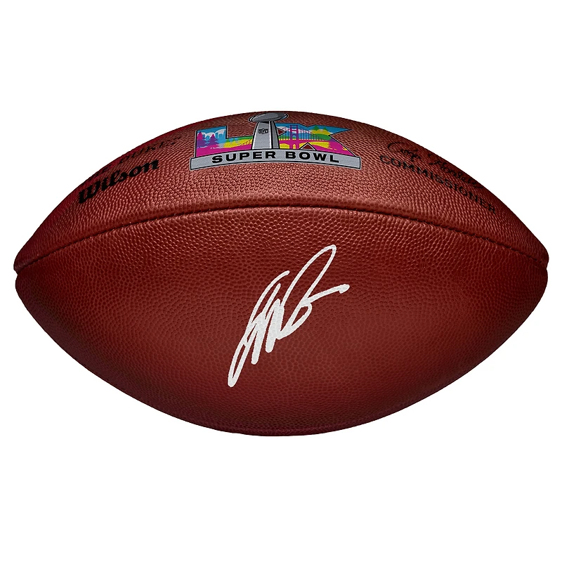 Jalen Milroe Seattle Seahawks Autographed Super Bowl LX Wilson Duke Football