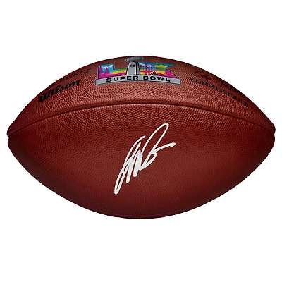 Jalen Milroe Seattle Seahawks Autographed Super Bowl LX Wilson Duke Football