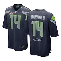 Sam Darnold Seattle Seahawks Autographed Super Bowl LX Champions College Navy Nike Game Jersey