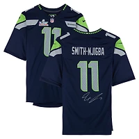 Jaxon Smith-Njigba Seattle Seahawks Autographed Super Bowl LX Champions College Navy Nike Game Jersey