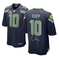 Cooper Kupp Seattle Seahawks Autographed Super Bowl LX Champions College Navy Nike Game Jersey