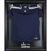 Seattle Seahawks Super Bowl LX Champions Black Framed Jersey Logo Display Case