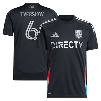 Men's adidas Jeppe Tverskov Navy San Diego FC 2025 State of Flow Replica Jersey
