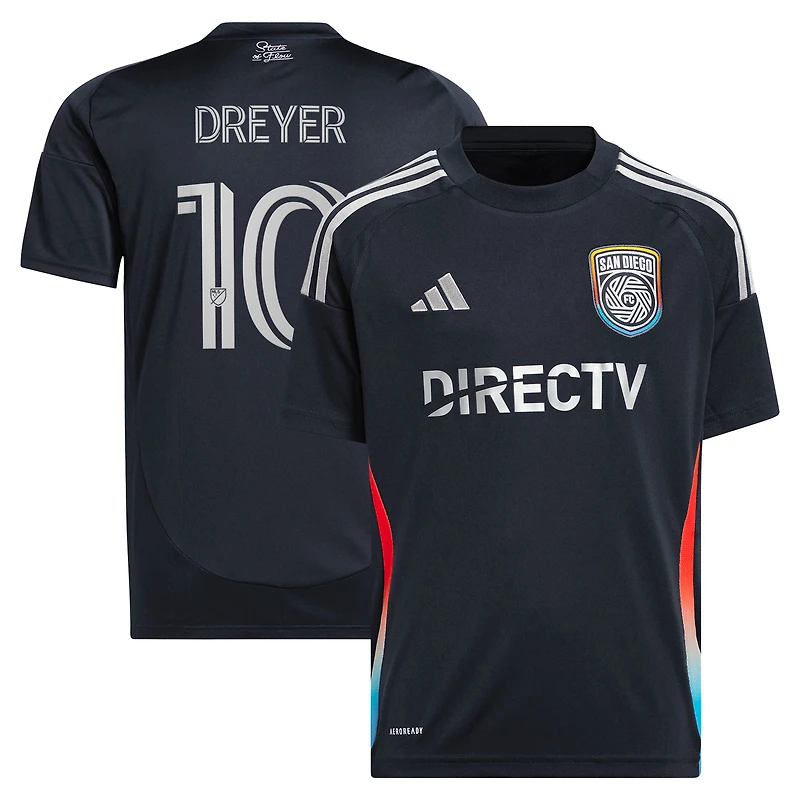 Youth adidas Anders Dreyer Navy San Diego FC 2025 State of Flow Replica Jersey