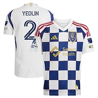 Men's adidas DeAndre Yedlin White Real Salt Lake 2025 Grid City On-Field Authentic Jersey