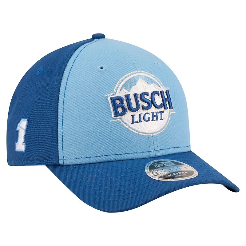Men's New Era  Light Blue/Blue Ross Chastain Trackhouse Driver Number Side Patch 9FORTY M-Crown Adjustable Hat