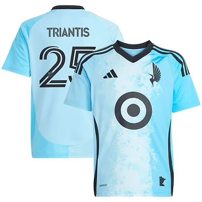 Youth adidas Nectarios Triantis Blue Minnesota United FC 2025 CONVERGENCE Replica Jersey
