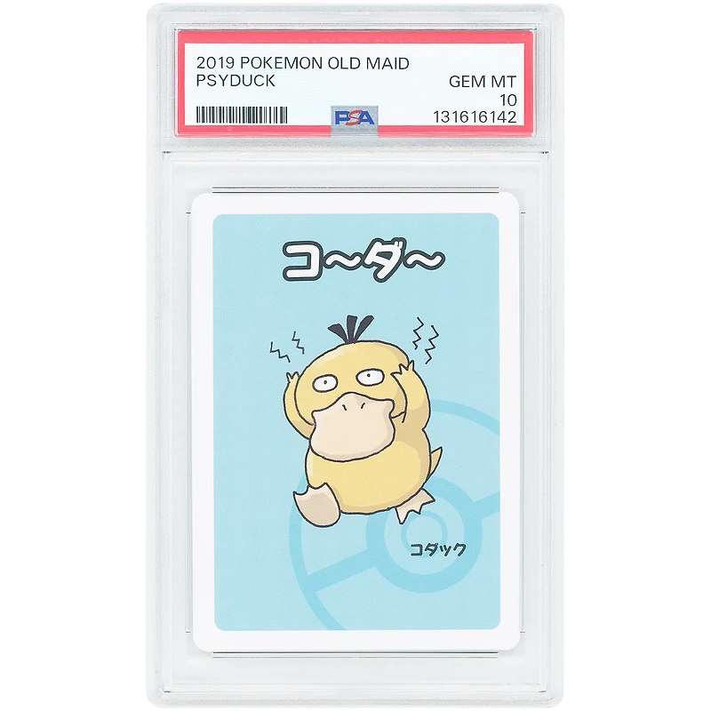 Psyduck 2019 Pokemon Old Maid Japanese #NNO PSA Authenticated 10 Card