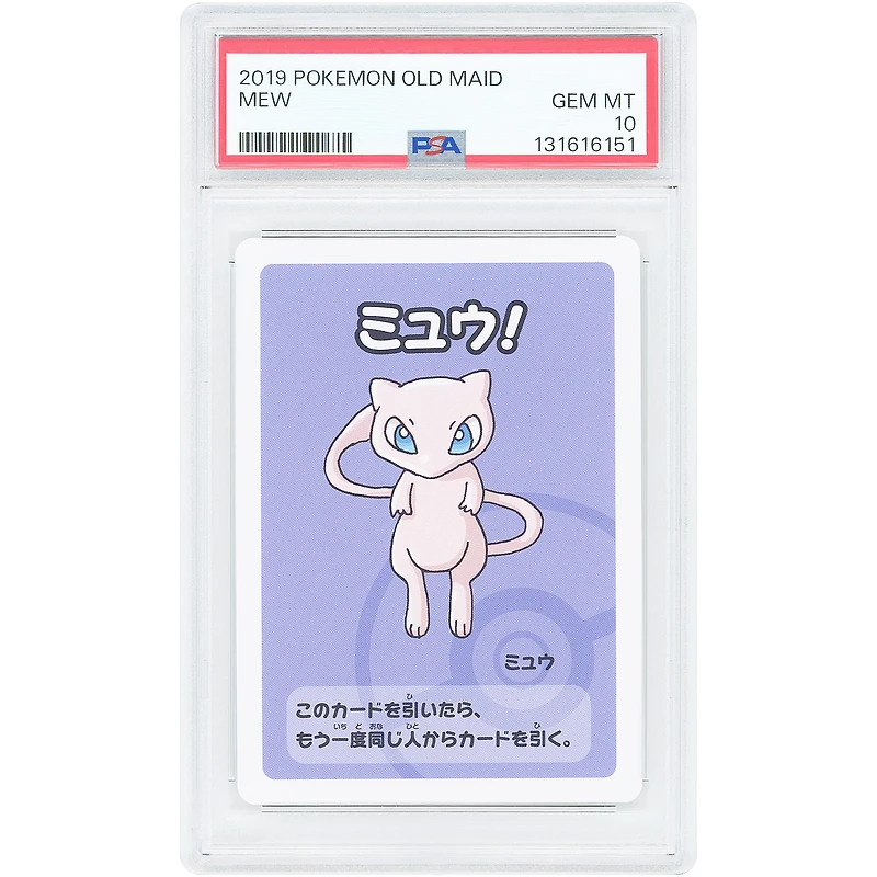 Mew 2019 Pokemon Old Maid Japanese #NNO PSA Authenticated 10 Card