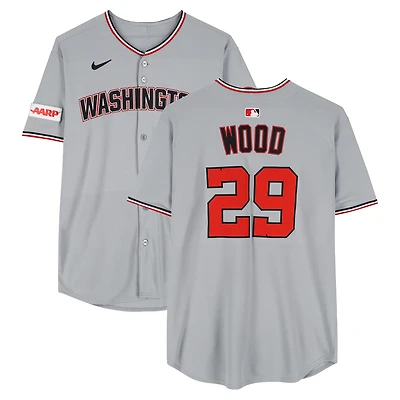 James Wood Washington Nationals Player-Issued #29 Nike Jersey from the 2025 MLB Season