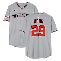 James Wood Washington Nationals Player-Issued #29 Nike Jersey from the 2025 MLB Season