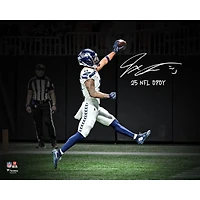 Jaxon Smith-Njigba Seattle Seahawks Autographed 16" x 20" Touchdown Celebration Spotlight Photograph with "25 NFL OPOY" Inscription