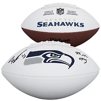 Jaxon Smith-Njigba Seattle Seahawks Autographed Wilson White Panel Football with "25 NFL OPOY" Inscription