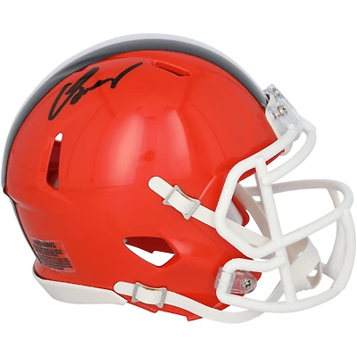 Carson Schwesinger Cleveland Browns Autographed Riddell Speed Mini Helmet