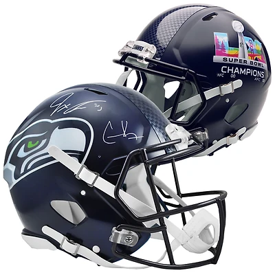 Jaxon Smith-Njigba & Cooper Kupp Seattle Seahawks Autographed Super Bowl LX Champions Riddell Speed Authentic Helmet