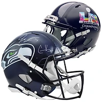 Jaxon Smith-Njigba & Cooper Kupp Seattle Seahawks Autographed Super Bowl LX Champions Riddell Speed Authentic Helmet