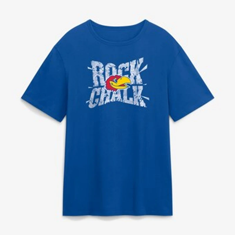 Men's Royal Kansas Jayhawks Campus Hype T-Shirt
