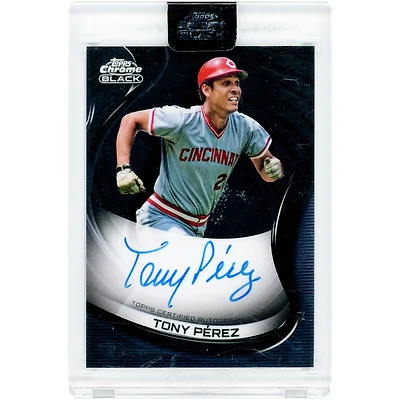 Tony Perez Cincinnati Reds Autographed 2022 Topps Chrome Black #CBA-TP Card