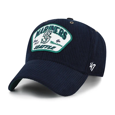 Men's '47 Navy Seattle Mariners Accordia Corduroy MVP Adjustable Hat