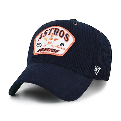 Men's '47 Navy Houston Astros Accordia Corduroy MVP Adjustable Hat