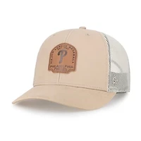 Men's '47  Khaki Philadelphia Phillies Bonehide Trucker Snapback Hat