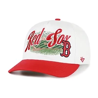 Men's '47 White/Red Boston Red Sox Enfield Hitch Adjustable Hat