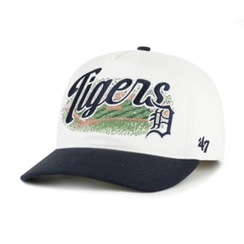 Men's '47 White/Navy Detroit Tigers Enfield Hitch Adjustable Hat