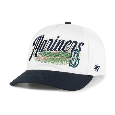 Men's '47 White/Navy Seattle Mariners Enfield Hitch Adjustable Hat