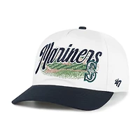 Men's '47 White/Navy Seattle Mariners Enfield Hitch Adjustable Hat