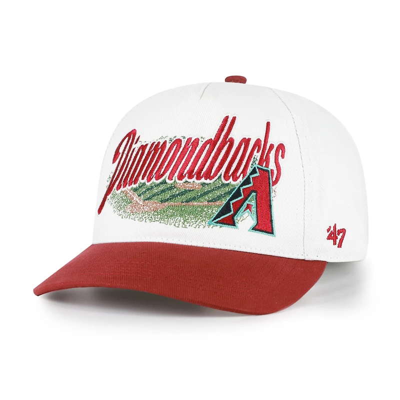 Men's '47 White/Red Arizona Diamondbacks Enfield Hitch Adjustable Hat