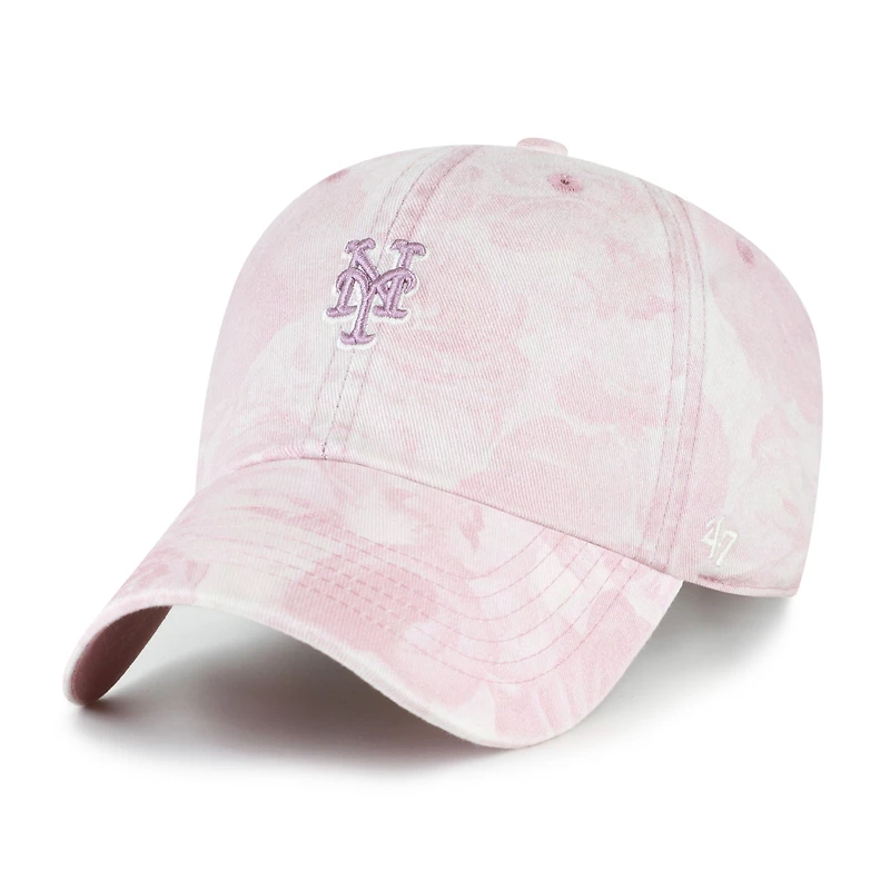 Women's '47 Pink New York Mets Gardenia Clean Up Adjustable Hat