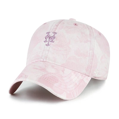 Women's '47 Pink New York Mets Gardenia Clean Up Adjustable Hat